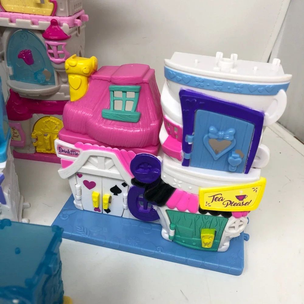 Disney Doorables Playset Lot Frozen Tangled Mickey Mouse Little Mermaid Houses